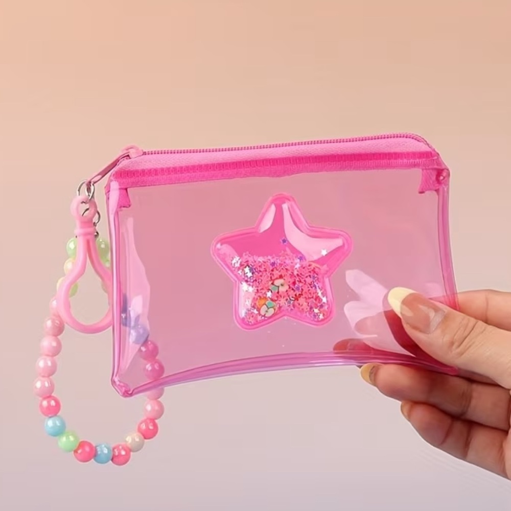 NWT Remi Essentials Pink Star Wristlet